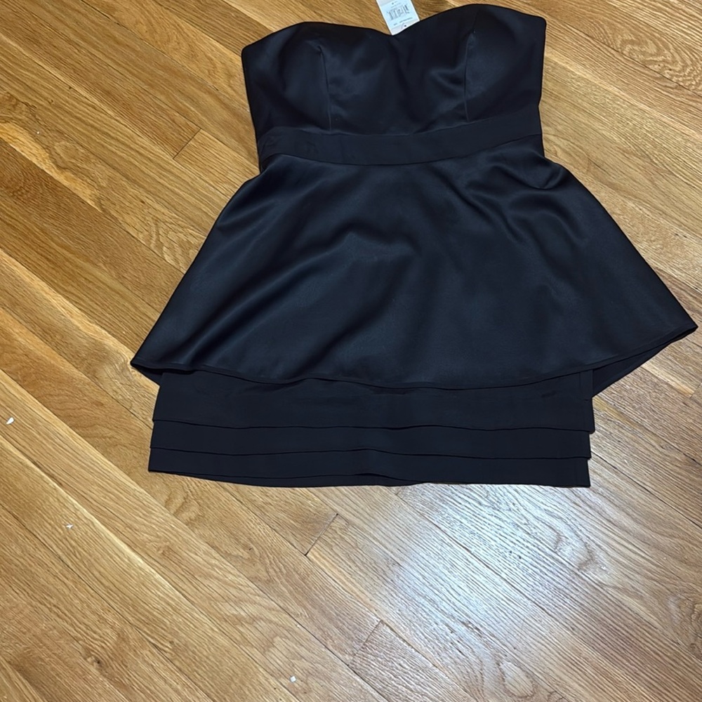 BCBG Generation Elegant Black Strapless Dress
